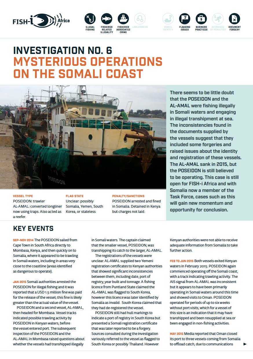 Mysterious operations on the Somali coast
