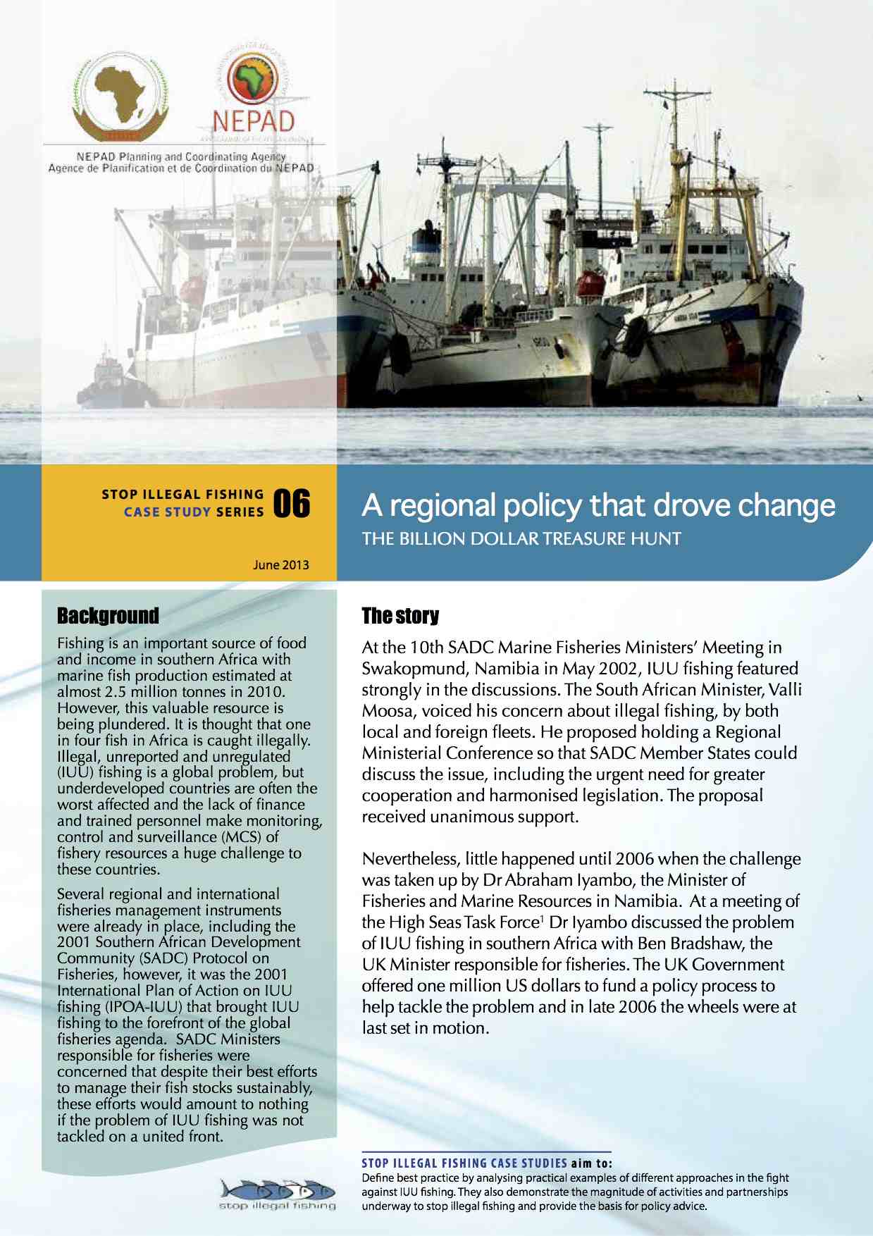 Front cover for Case Study 06: A Regional Policy That Drove Change – the Billion Dollar Treasure Hunt