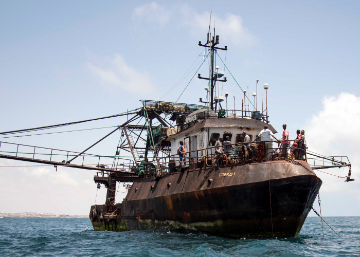 Front cover for FISH-i Africa assists Somali authorities inspect suspected illegal fishing vessel, Greko 1