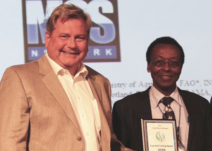 Front cover for Stop Illegal Fishing receives an award