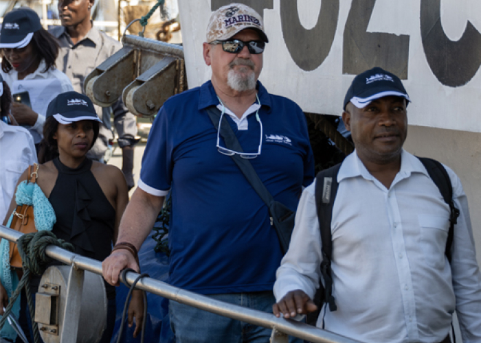 Front cover for First risk assessment training in Mozambique under the Ocean Vigilance project