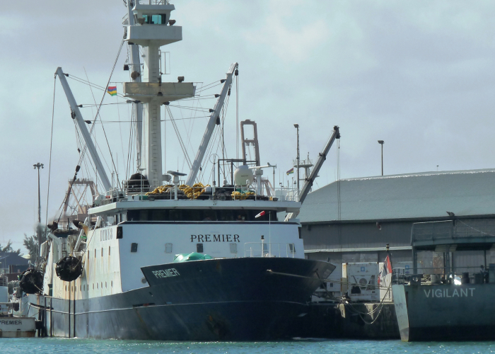 Front cover for IUU fishing vessel F/V Premier denied permission to offload in Mauritius